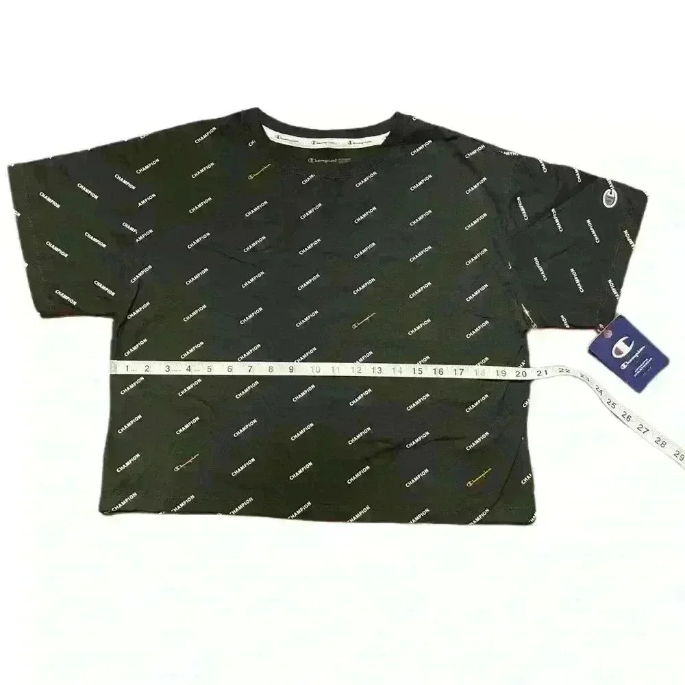 New Champion Women’s Logo-Print Cropped T-Shirt Size M - Picture 10 of 13